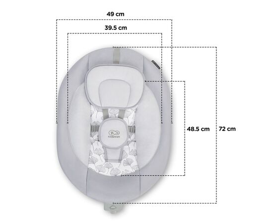 Кресло-качалка Kinderkraft Luli Gray (5902533915668), изображение 8 Кресло-качалка Kinderkraft Luli Gray (5902533915668), изображение 8