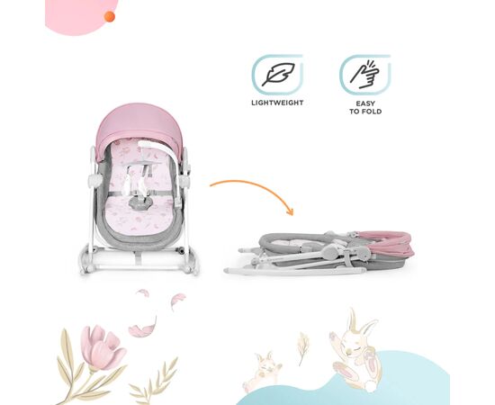 Кресло-качалка Kinderkraft 5 в 1 Nola Peony Rose (5902533917709), изображение 8 Кресло-качалка Kinderkraft 5 в 1 Nola Peony Rose (5902533917709), изображение 8
