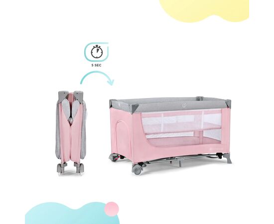 Кроватка Kinderkraft манеж Leody Pink (5902533917983), изображение 7 Кроватка Kinderkraft манеж Leody Pink (5902533917983), изображение 7