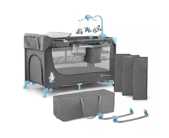 Кроватка Kinderkraft манеж с пеленатором Joy Blue (5902533911288), изображение 9 Кроватка Kinderkraft манеж с пеленатором Joy Blue (5902533911288), изображение 9