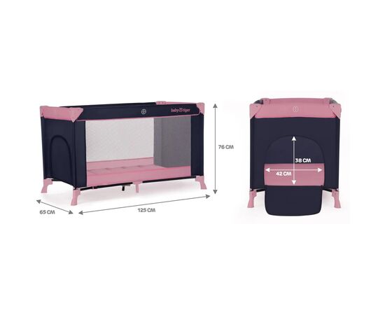 Детский манеж Babytiger Viki Pink Navy (5902533918126), изображение 10 Детский манеж Babytiger Viki Pink Navy (5902533918126), изображение 10