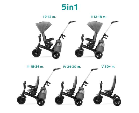 Дитячий велосипед Kinderkraft Easytwist Platinum Grey (KKRETWIGRY0000) (5902533914487), зображення 5 Дитячий велосипед Kinderkraft Easytwist Platinum Grey (KKRETWIGRY0000) (5902533914487), зображення 5