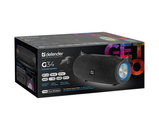 Акустична система Defender G34 20Вт Black (65134), зображення 8 Акустична система Defender G34 20Вт Black (65134), зображення 8