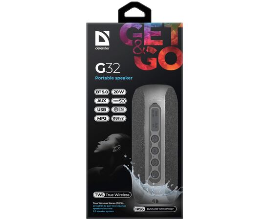 Акустическая система Defender G32 20Вт Black (65232), изображение 6 Акустическая система Defender G32 20Вт Black (65232), изображение 6