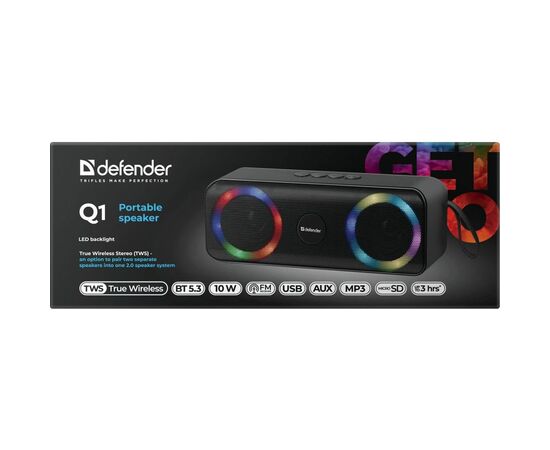 Акустическая система Defender Q1 10Вт Black (65301), изображение 6 Акустическая система Defender Q1 10Вт Black (65301), изображение 6