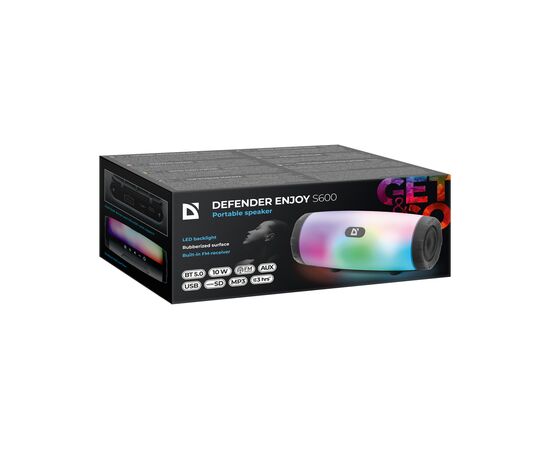 Акустическая система Defender Enjoy S600 10Вт Light/FM/microSD/USB Black (65603), изображение 5