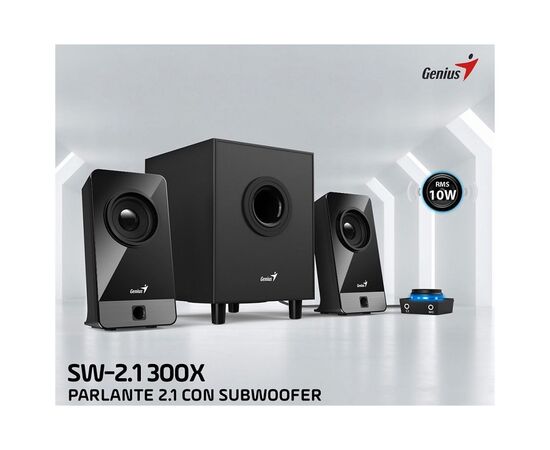 Акустическая система Genius SW-2.1 300X Black (31730041400), изображение 4 Акустическая система Genius SW-2.1 300X Black (31730041400), изображение 4