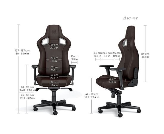 Кресло игровое Noblechairs Epic Java Edition (NBL-PU-JVE-001), изображение 8 Кресло игровое Noblechairs Epic Java Edition (NBL-PU-JVE-001), изображение 8