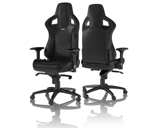 Крісло ігрове Noblechairs Epic Series Real Leather Black (NBL-RL-BLA-001), зображення 4 Крісло ігрове Noblechairs Epic Series Real Leather Black (NBL-RL-BLA-001), зображення 4