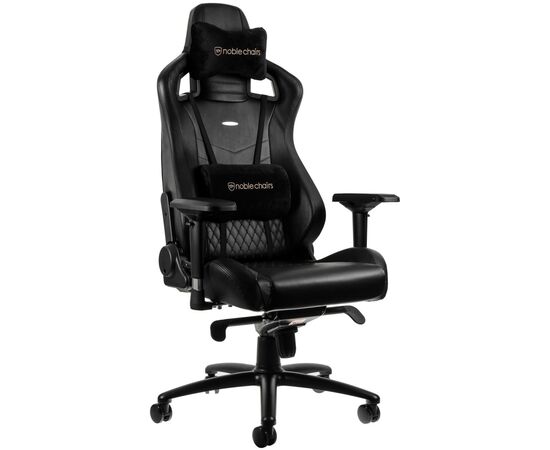 Кресло игровое Noblechairs Epic Series Real Leather Black (NBL-RL-BLA-001)