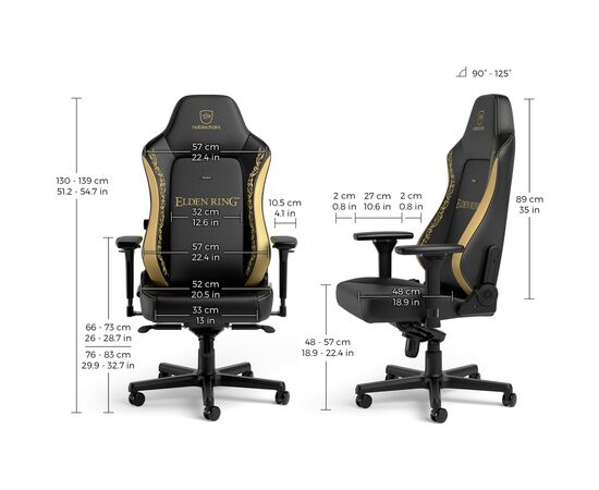 Кресло игровое Noblechairs HERO Elden Ring Edition (NBL-HRO-PU-ERE), изображение 4 Кресло игровое Noblechairs HERO Elden Ring Edition (NBL-HRO-PU-ERE), изображение 4