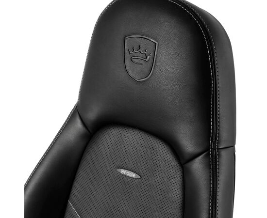 Кресло игровое Noblechairs Icon Black/Platinum White (NBL-ICN-PU-BPW), изображение 2 Кресло игровое Noblechairs Icon Black/Platinum White (NBL-ICN-PU-BPW), изображение 2