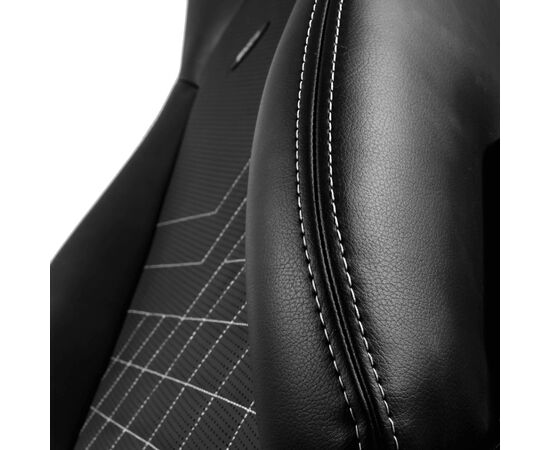 Кресло игровое Noblechairs Icon Black/Platinum White (NBL-ICN-PU-BPW), изображение 3 Кресло игровое Noblechairs Icon Black/Platinum White (NBL-ICN-PU-BPW), изображение 3