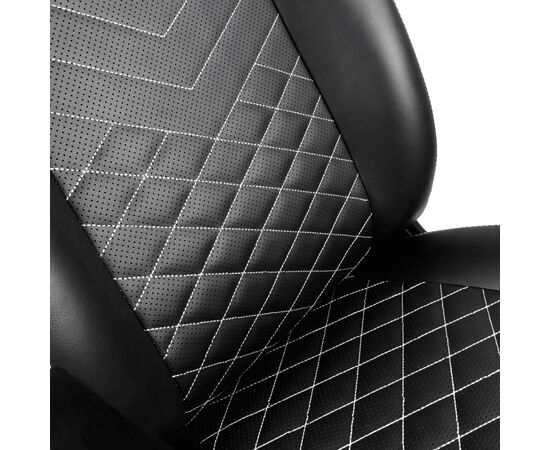 Кресло игровое Noblechairs Icon Black/Platinum White (NBL-ICN-PU-BPW), изображение 4 Кресло игровое Noblechairs Icon Black/Platinum White (NBL-ICN-PU-BPW), изображение 4