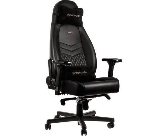 Кресло игровое Noblechairs Icon Real Leather Black (NBL-ICN-RL-BLA)
