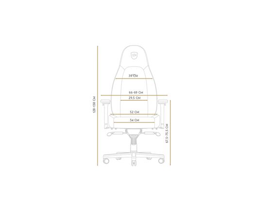 Кресло игровое Noblechairs Icon Real Leather Cognac/Black (NBL-ICN-RL-CBK), изображение 5 Кресло игровое Noblechairs Icon Real Leather Cognac/Black (NBL-ICN-RL-CBK), изображение 5
