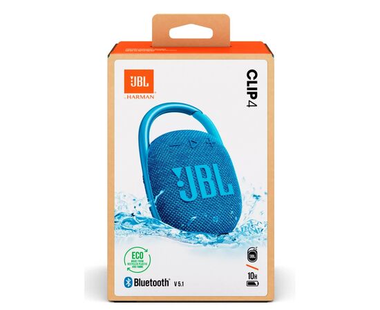 Акустическая система JBL Clip 4 Eco Blue (JBLCLIP4ECOBLU), изображение 10 Акустическая система JBL Clip 4 Eco Blue (JBLCLIP4ECOBLU), изображение 10