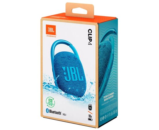 Акустическая система JBL Clip 4 Eco Blue (JBLCLIP4ECOBLU), изображение 9 Акустическая система JBL Clip 4 Eco Blue (JBLCLIP4ECOBLU), изображение 9