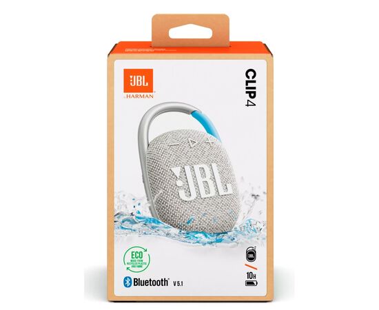 Акустическая система JBL Clip 4 Eco White (JBLCLIP4ECOWHT), изображение 10
