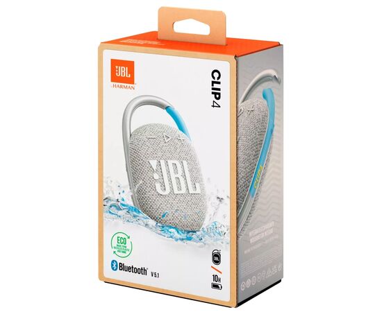 Акустическая система JBL Clip 4 Eco White (JBLCLIP4ECOWHT), изображение 9