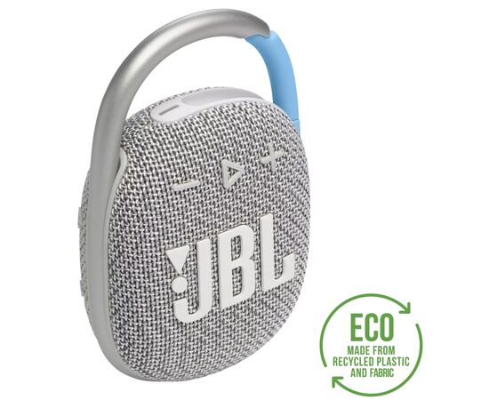 Акустическая система JBL Clip 4 Eco White (JBLCLIP4ECOWHT)