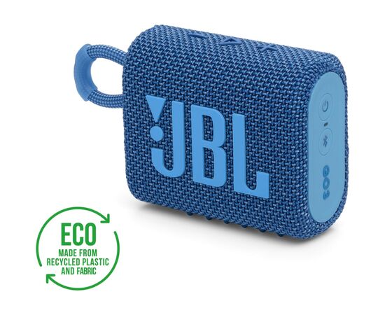 Акустична система JBL Go 3 Eco Blue (JBLGO3ECOBLU)