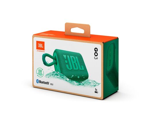 Акустическая система JBL Go 3 Eco Green (JBLGO3ECOGRN), изображение 6 Акустическая система JBL Go 3 Eco Green (JBLGO3ECOGRN), изображение 6