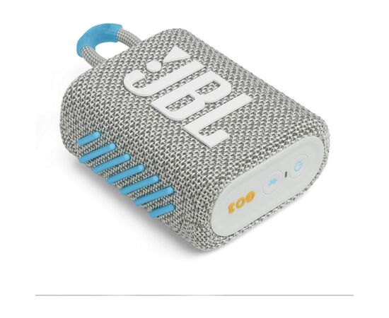 Акустическая система JBL Go 3 Eco White (JBLGO3ECOWHT), изображение 5 Акустическая система JBL Go 3 Eco White (JBLGO3ECOWHT), изображение 5