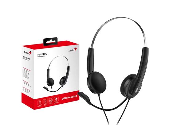 Наушники Genius HS-220U USB Black (31710020400), изображение 3