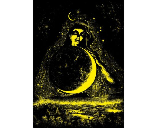 Пазл ART PUZZLE Неоновая серия: Богиня Луны, 1000 элементов (5011), изображение 3
