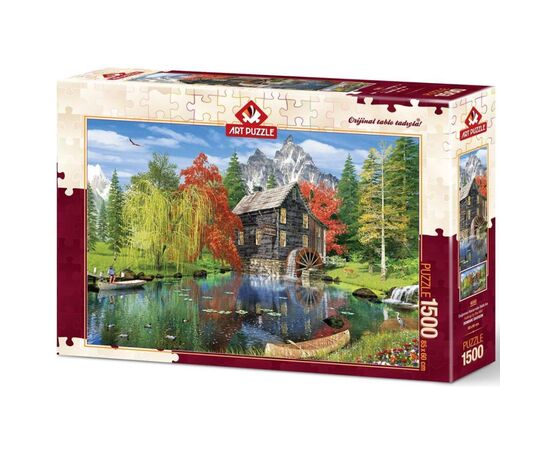 Пазл ART PUZZLE Риболовля біля млина, 1500 елементів (4550)
