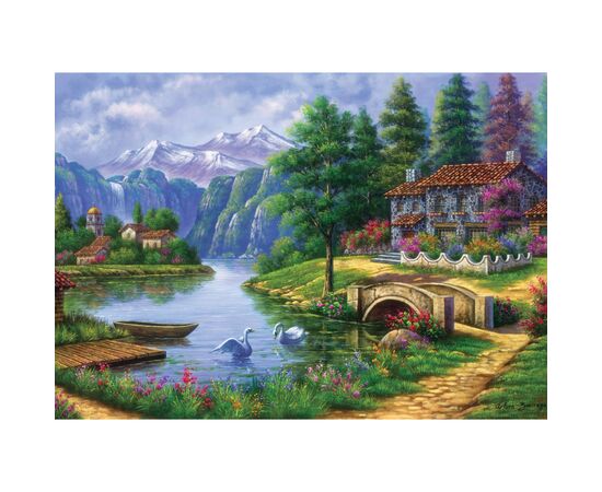 Пазл ART PUZZLE Деревня возле озера, 1500 элементов (5371), изображение 2