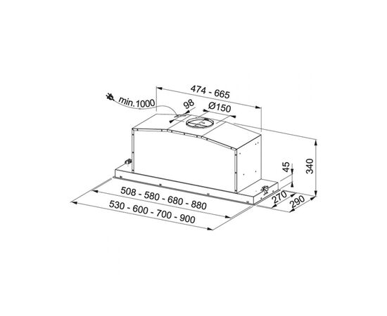 Вытяжка кухонная Franke Box Plus FBIFlush702XS (305.0553.930), изображение 3 Вытяжка кухонная Franke Box Plus FBIFlush702XS (305.0553.930), изображение 3