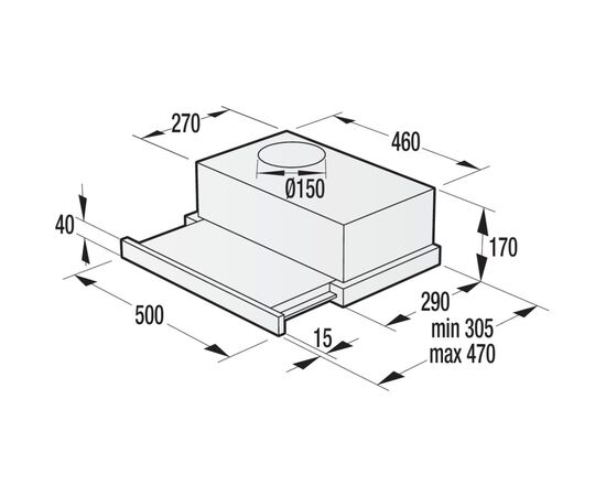 Вытяжка кухонная Gorenje BHP523E10X, изображение 2 Вытяжка кухонная Gorenje BHP523E10X, изображение 2