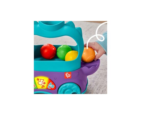 Каталка Fisher-Price Веселый трицератопс (многоязычный) (HNR53), изображение 7 Каталка Fisher-Price Веселый трицератопс (многоязычный) (HNR53), изображение 7