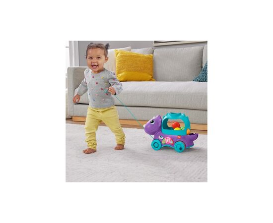 Каталка Fisher-Price Веселый трицератопс (многоязычный) (HNR53), изображение 8 Каталка Fisher-Price Веселый трицератопс (многоязычный) (HNR53), изображение 8