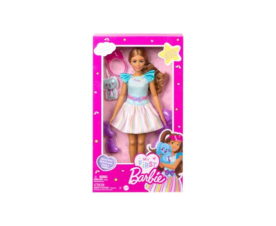 Лялька Barbie Моя перша Barbie, шатенка з зайченям (HLL21), зображення 2 Лялька Barbie Моя перша Barbie, шатенка з зайченям (HLL21), зображення 2