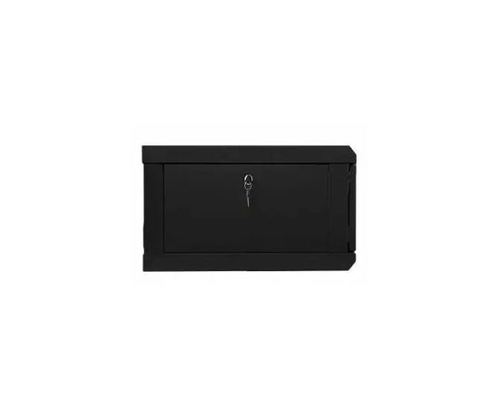 Шкаф настенный Hypernet 6U 19" 600x500 (WMNC-500-6U-FLAT-BLACK), изображение 2 Шкаф настенный Hypernet 6U 19" 600x500 (WMNC-500-6U-FLAT-BLACK), изображение 2