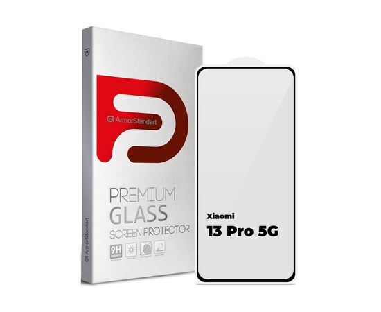 Скло захисне Armorstandart Full Glue Curved Xiaomi 13 Pro 5G Black (ARM66959)