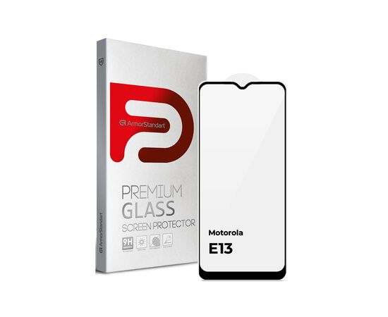 Стекло защитное Armorstandart Full Glue Motorola E13 Black (ARM66137)