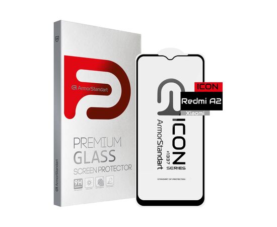 Стекло защитное Armorstandart Icon Xiaomi Redmi A2 Black (ARM66572)