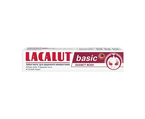 Зубная паста Lacalut Basic Защита десен 75 мл (4016369961605), изображение 2 Зубная паста Lacalut Basic Защита десен 75 мл (4016369961605), изображение 2