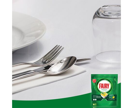 Таблетки для посудомоечных машин Fairy Original All in One Lemon 92 шт. (8006540726945), изображение 3 Таблетки для посудомоечных машин Fairy Original All in One Lemon 92 шт. (8006540726945), изображение 3
