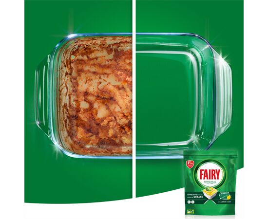 Таблетки для посудомоечных машин Fairy Original All in One Lemon 92 шт. (8006540726945), изображение 6 Таблетки для посудомоечных машин Fairy Original All in One Lemon 92 шт. (8006540726945), изображение 6