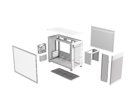 Корпус ASUS Prime AP201 White Tempered Glass (90DC00G3-B39010), изображение 9 Корпус ASUS Prime AP201 White Tempered Glass (90DC00G3-B39010), изображение 9