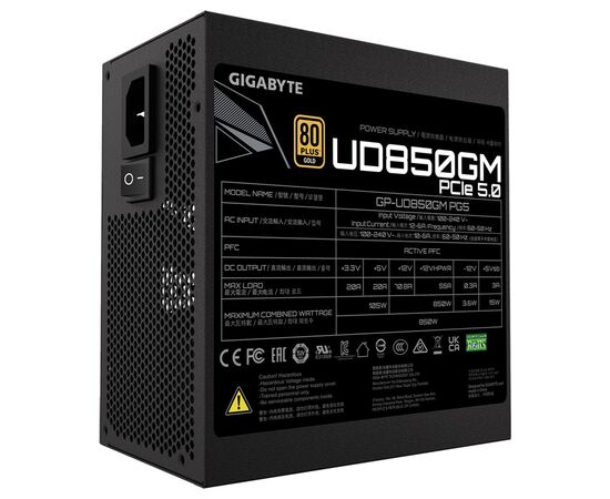 Блок питания GIGABYTE 850W (GP-UD850GM PG5), изображение 5 Блок питания GIGABYTE 850W (GP-UD850GM PG5), изображение 5