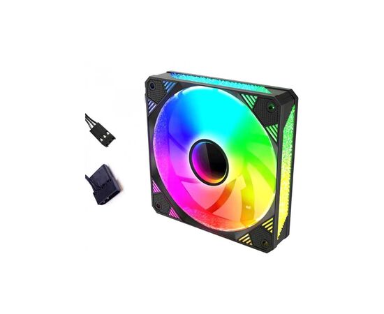 Кулер для корпуса Zezzio ZF-B120 COLORFUL, изображение 6 Кулер для корпуса Zezzio ZF-B120 COLORFUL, изображение 6