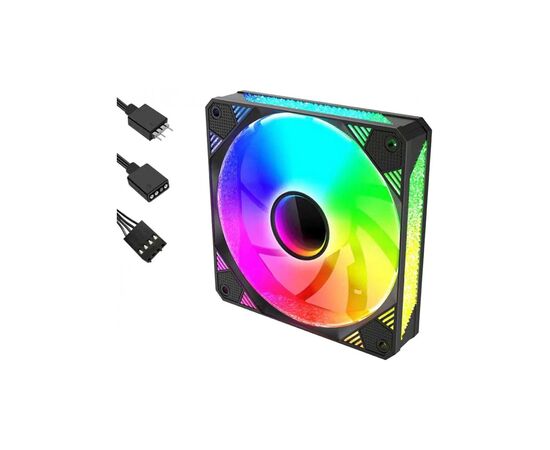 Кулер для корпуса Zezzio ZF-B120 ARGB, изображение 5 Кулер для корпуса Zezzio ZF-B120 ARGB, изображение 5