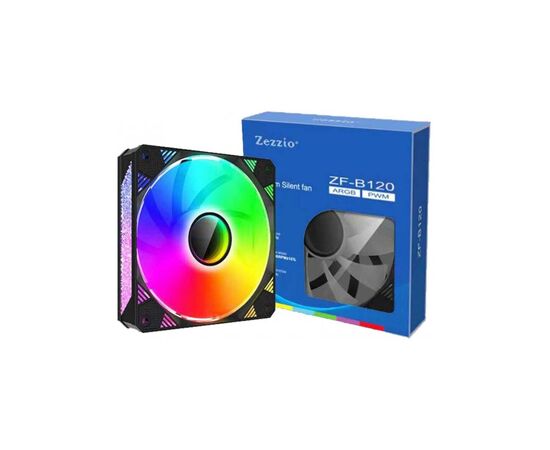 Кулер для корпуса Zezzio ZF-B120 ARGB, изображение 8 Кулер для корпуса Zezzio ZF-B120 ARGB, изображение 8