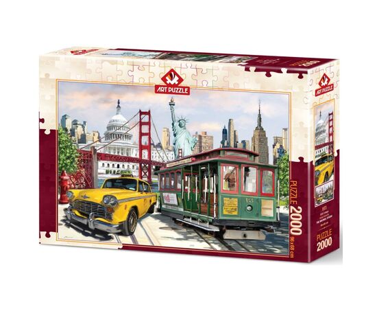 Пазл ART PUZZLE Колаж США, 2000 елементів (5473)